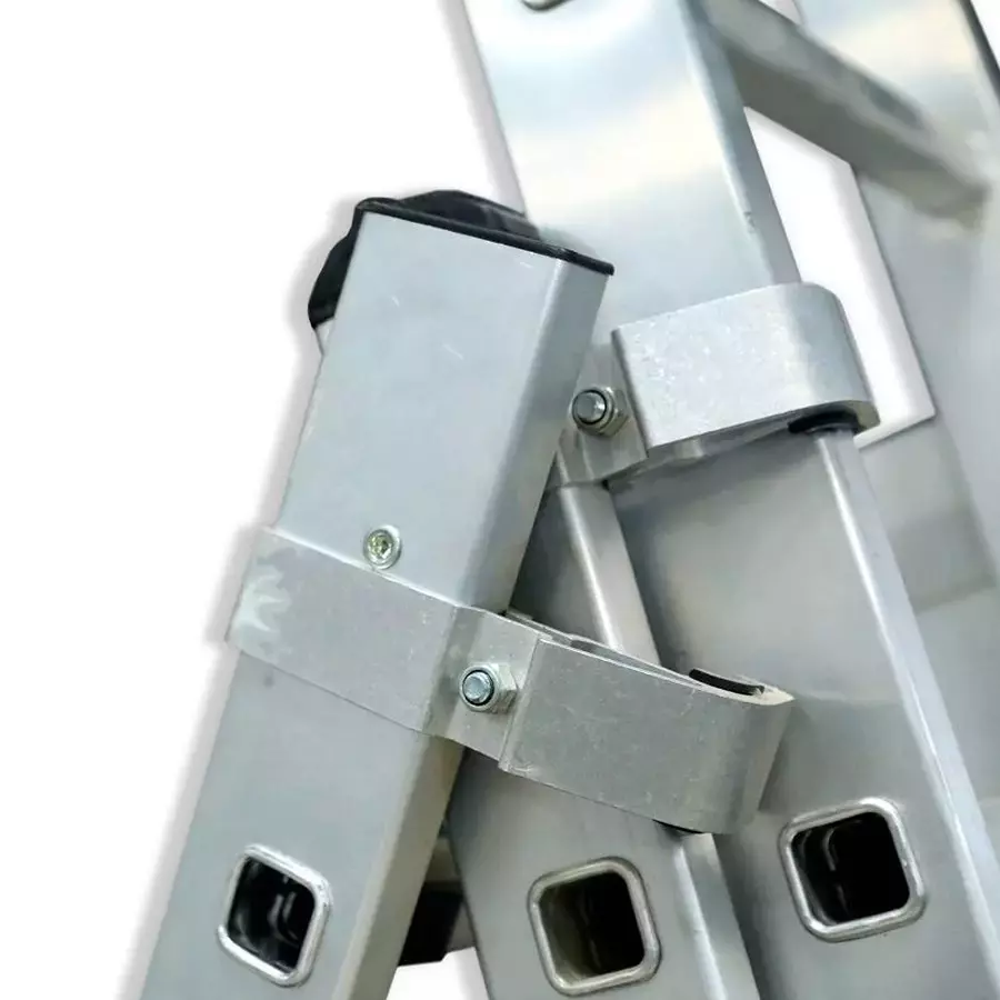 Liberti Combination Ladder 13 ft Close Height Heavy Duty Aluminium Sliver, 741524