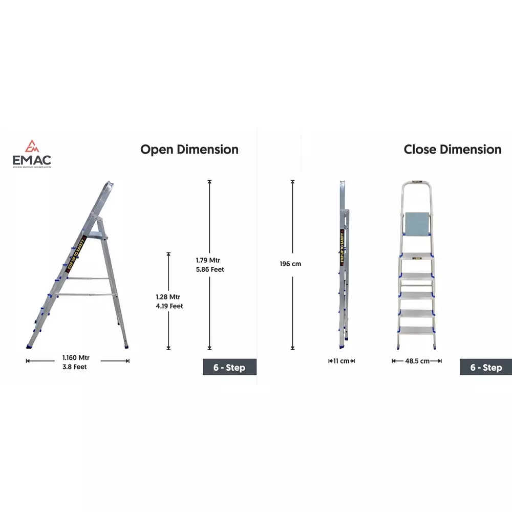 emac-aluminium-folding-ladder-6-steps-150-kg-load-capacity-17861-cm-586-ft-height-esl-6