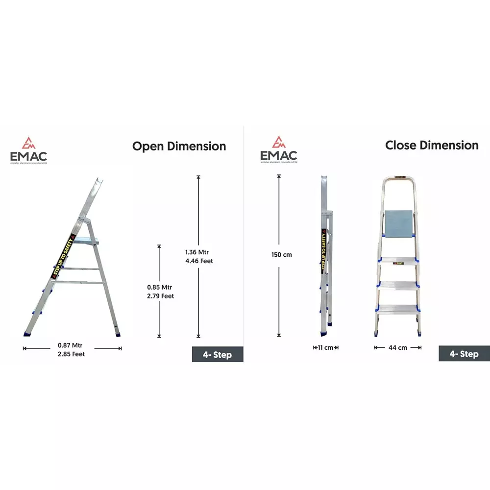 emac-aluminium-folding-ladder-4-steps-150-kg-load-capacity-13594-cm-446-ft-height-esl-4-pack-of-3