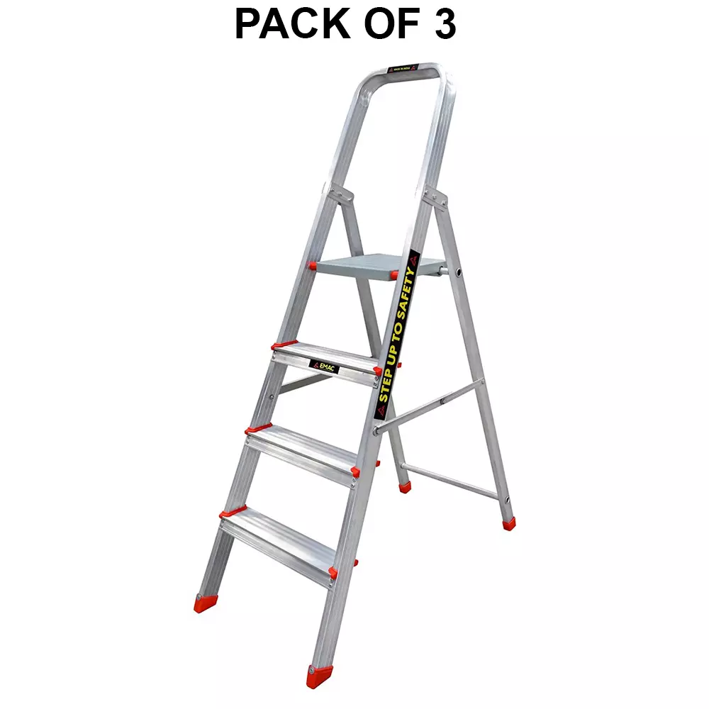 emac-aluminium-folding-ladder-4-steps-150-kg-load-capacity-13594-cm-446-ft-height-esl-4-pack-of-3