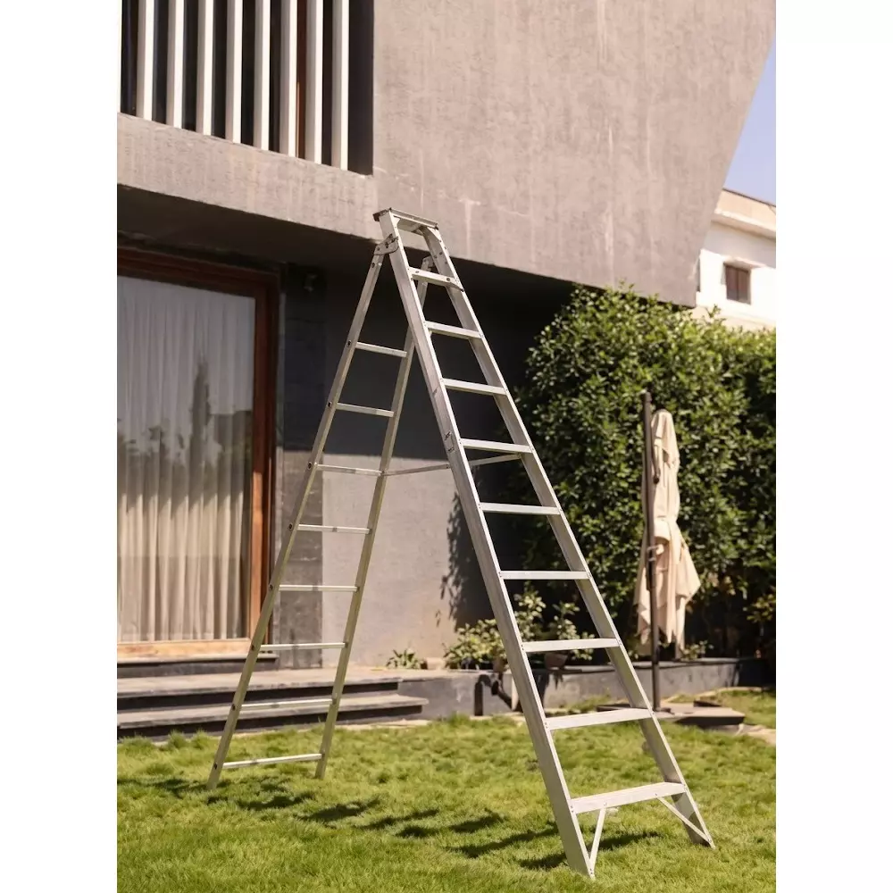 emac-10-steps-dual-purpose-ladder-aluminium-body-silver-color-anti-slip-lightweight-and-foldable-design-edpl-10