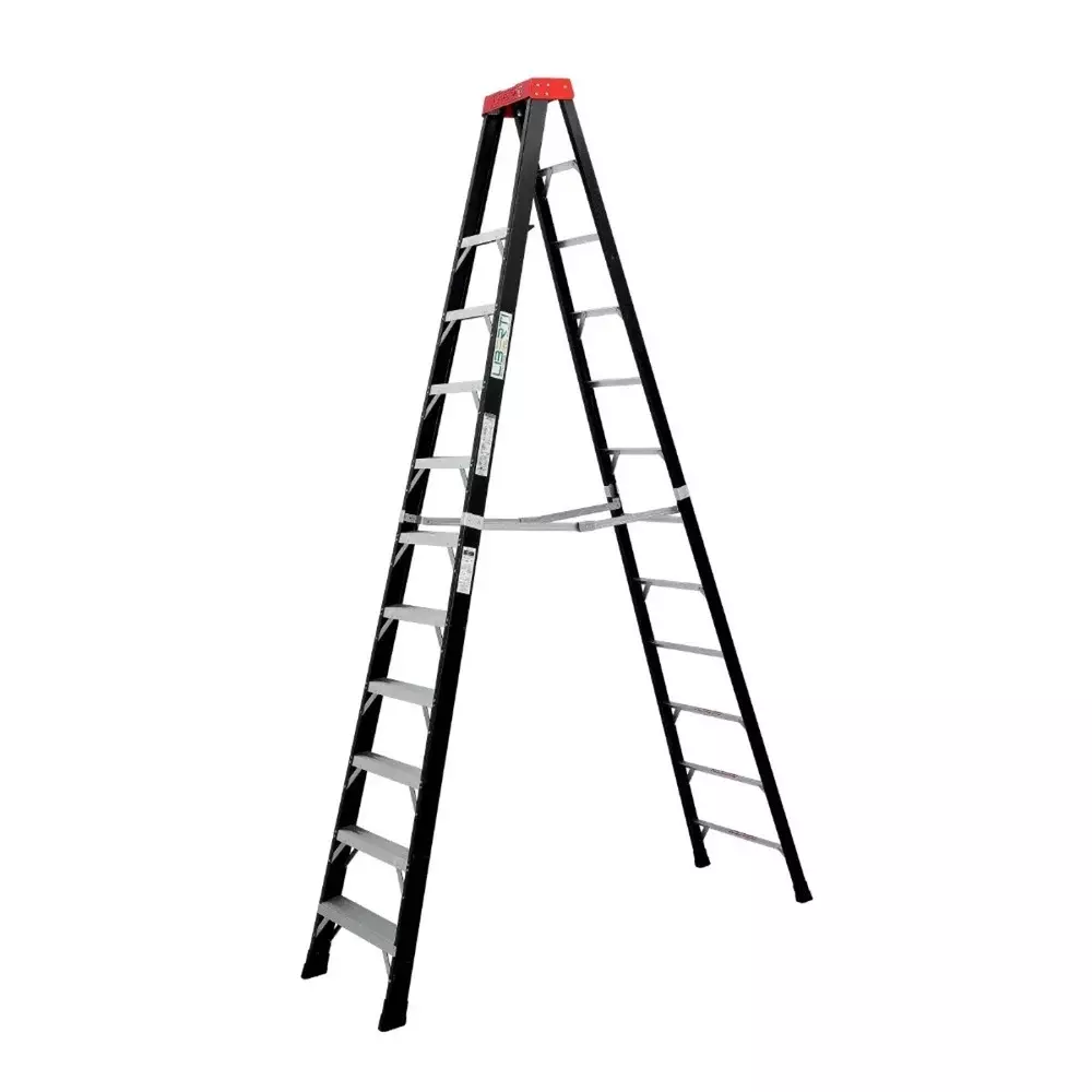 Liberti 5400 FRP Step Ladder 10 Step 10 ft Size FRP Black, 5410
