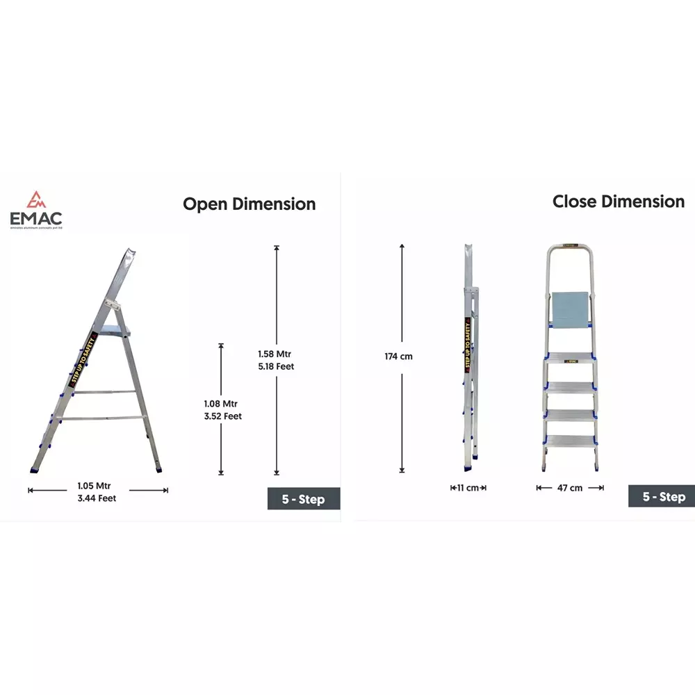 emac-aluminium-folding-ladder-5-steps-150-kg-load-capacity-15789-cm-518-ft-height-esl-5-pack-of-3