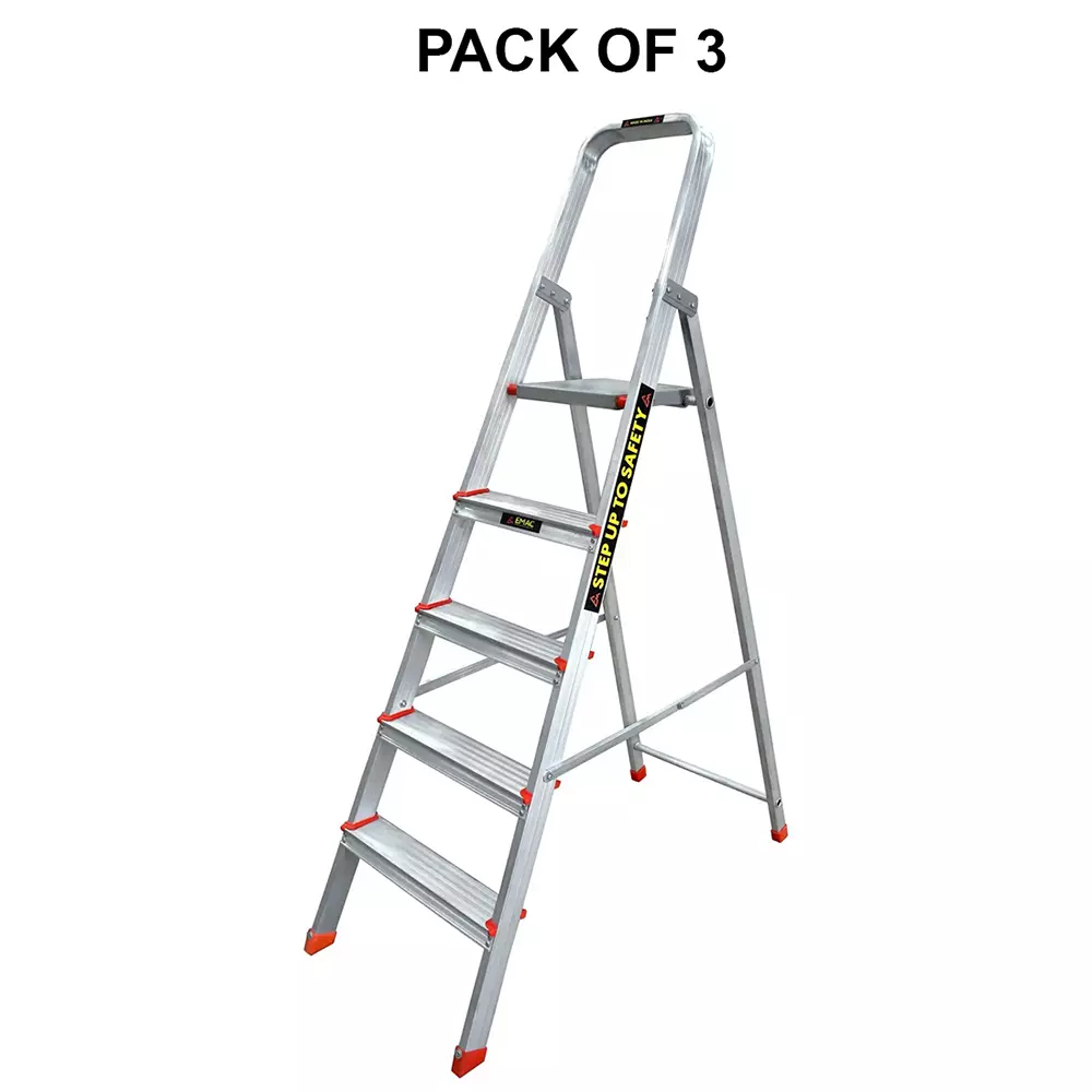 emac-aluminium-folding-ladder-5-steps-150-kg-load-capacity-15789-cm-518-ft-height-esl-5-pack-of-3