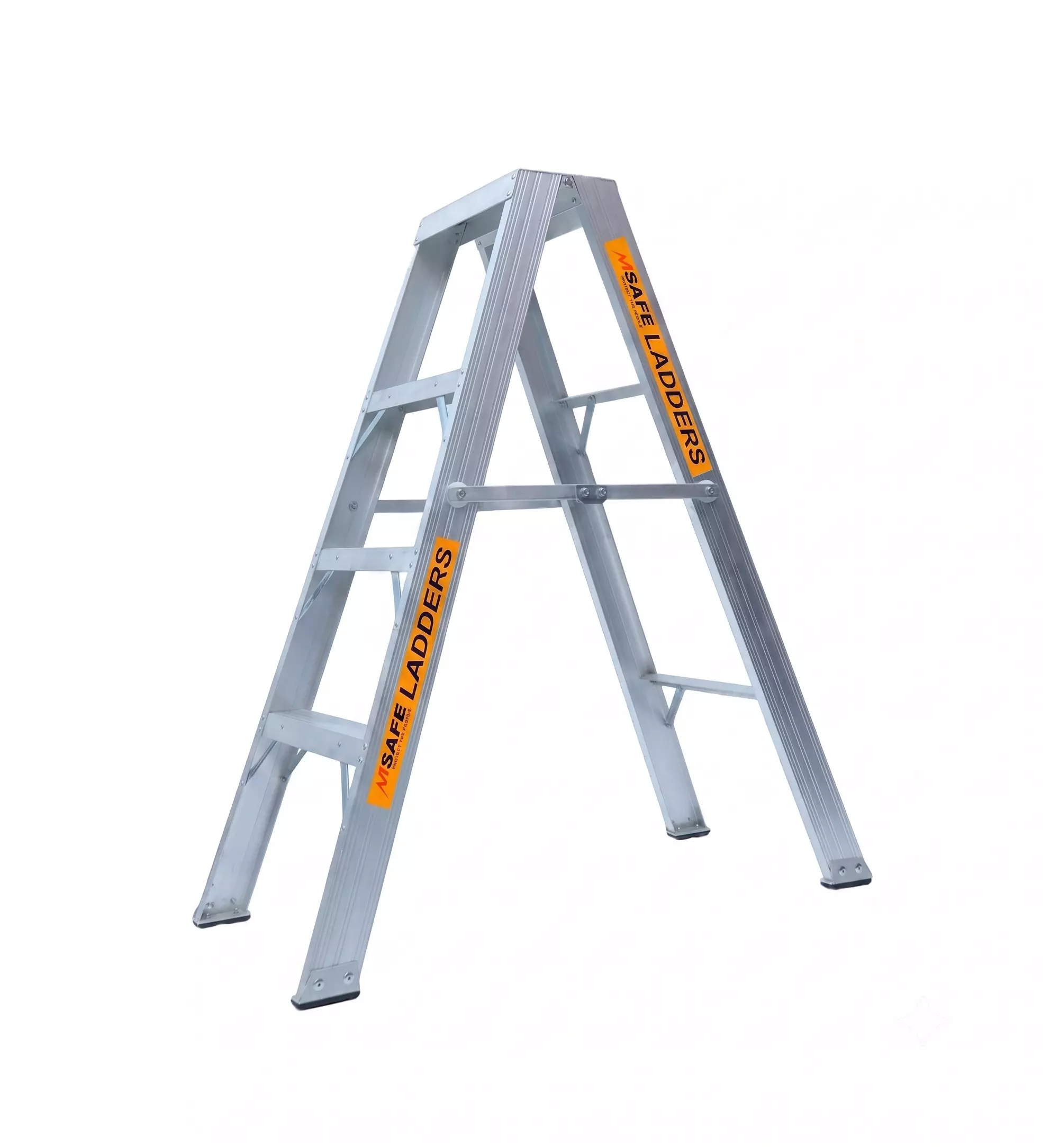 MSAFE Aluminium Single Side Ladder A Type For Indoor And Outdoor Maintenance Tasks, (AST(I)/ALU-5