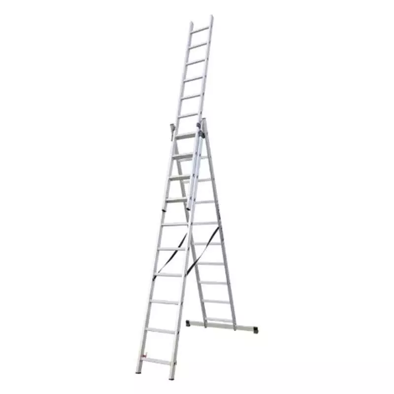 EMAC Domestic Light Weight Folding Aluminium Ladder Anti Slip 10 Step and 4.6 m Height, E3CL-10