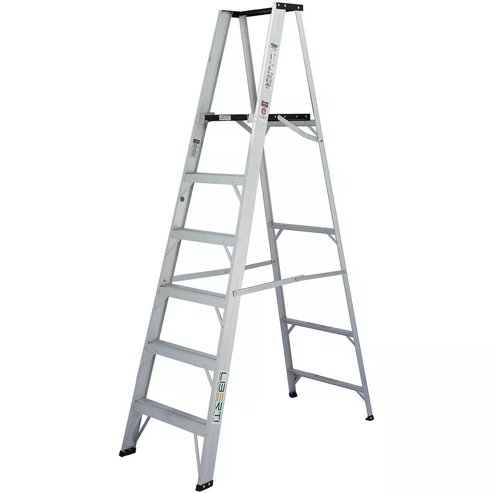 Liberti P1200 Platform Ladder 6 Step 7ft Size Aluminium Silver, P1206