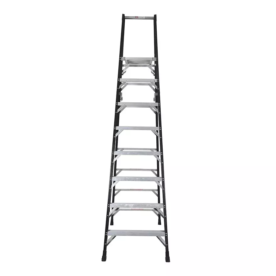 Liberti 5400 FRP Step Ladder 8 Step 8 ft Size FRP Black, 5408