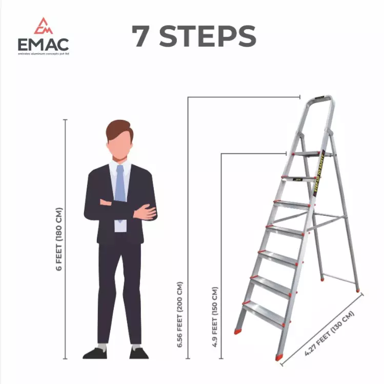 emac-aluminium-folding-ladder-7-steps-150-kg-load-capacity-19995-cm-656-ft-height-esl-7