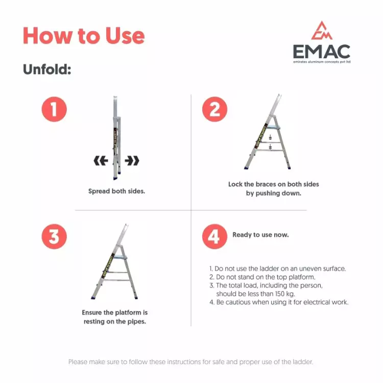 emac-aluminium-folding-ladder-6-steps-150-kg-load-capacity-17861-cm-586-ft-height-esl-6-pack-of-3