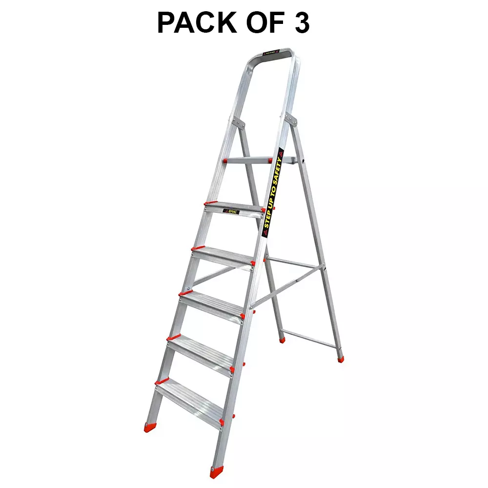 emac-aluminium-folding-ladder-6-steps-150-kg-load-capacity-17861-cm-586-ft-height-esl-6-pack-of-3