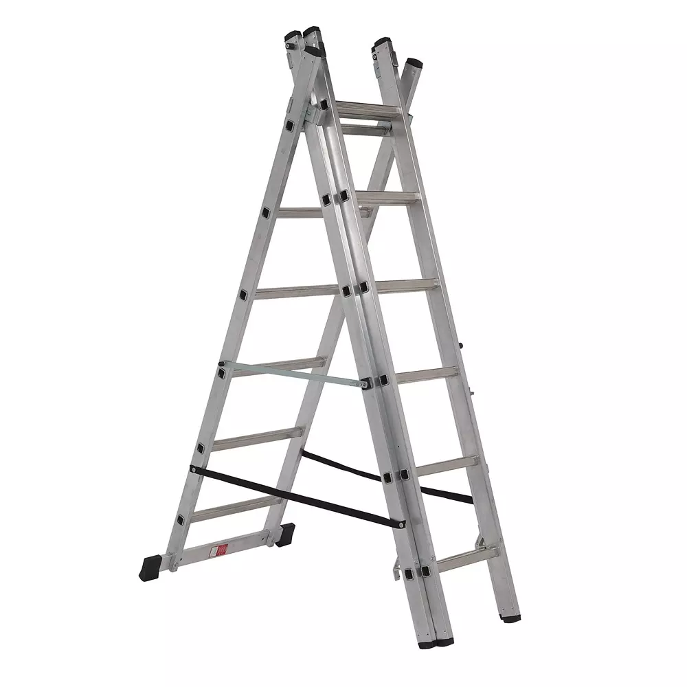Youngman 3 Way Combi Ladder Aluminium 12 Steps