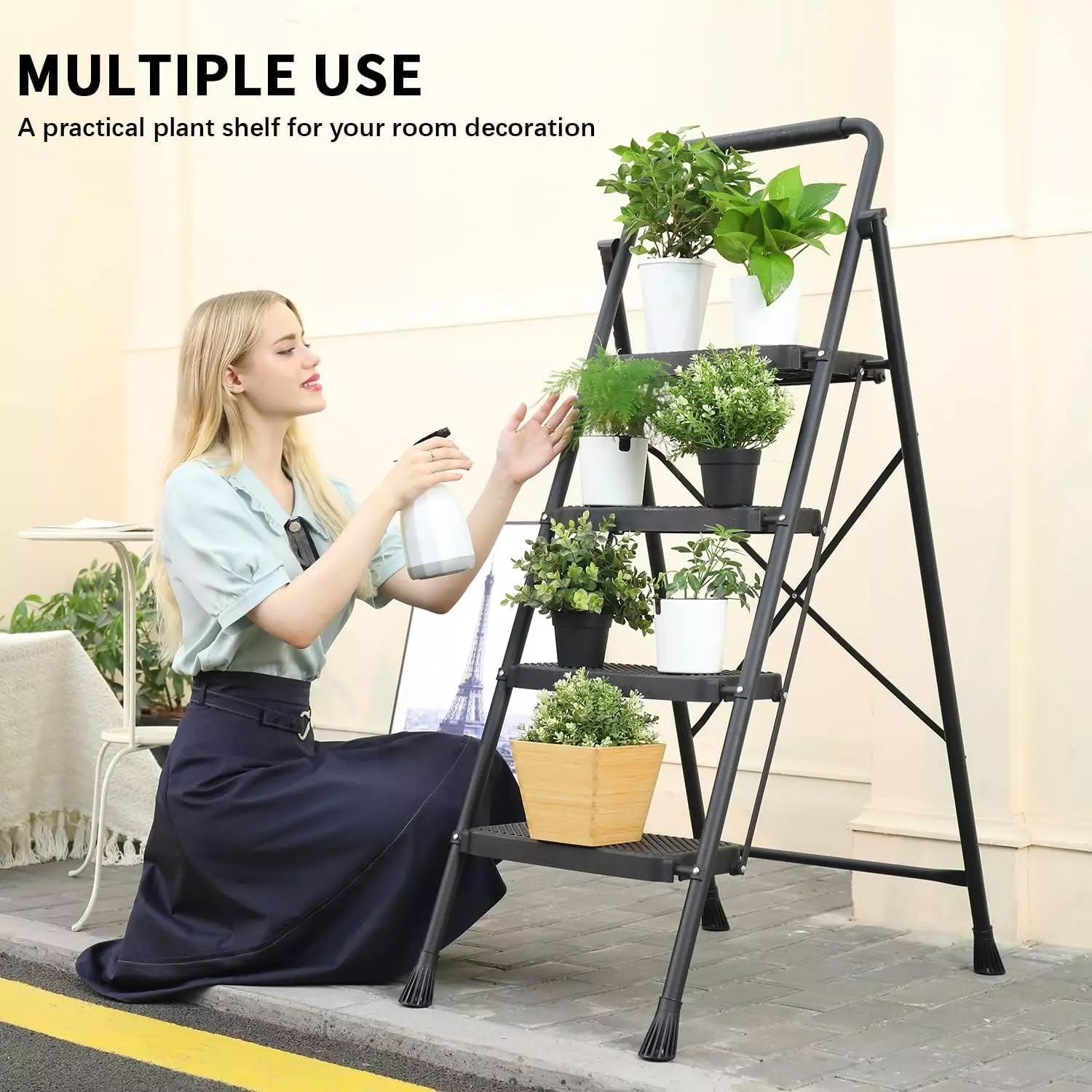 jawsons-4-steps-folding-stool-ladder-with-anti-slip-wide-pedals-handgrip-and-steel-body-black