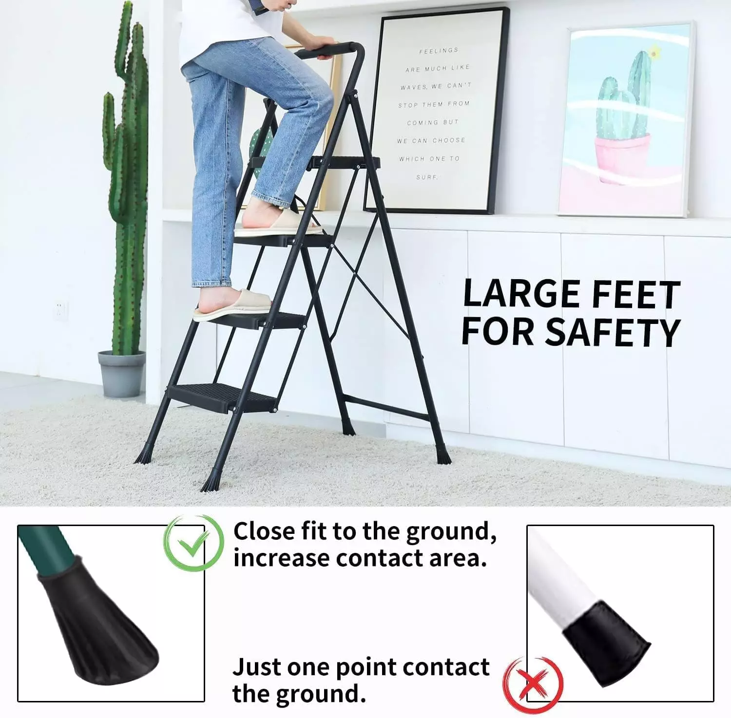 jawsons-4-steps-folding-stool-ladder-with-anti-slip-wide-pedals-handgrip-and-steel-body-black
