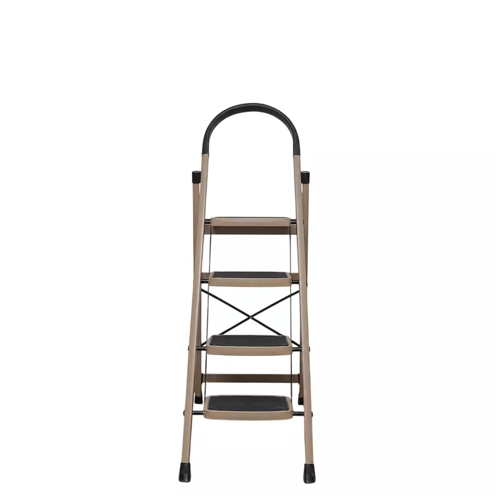 Harrison 4 Step Folding Ladder Mild Steel 7 Layer Rust Protection Powder Coating 150 Kg Load Capacity, Panther 4