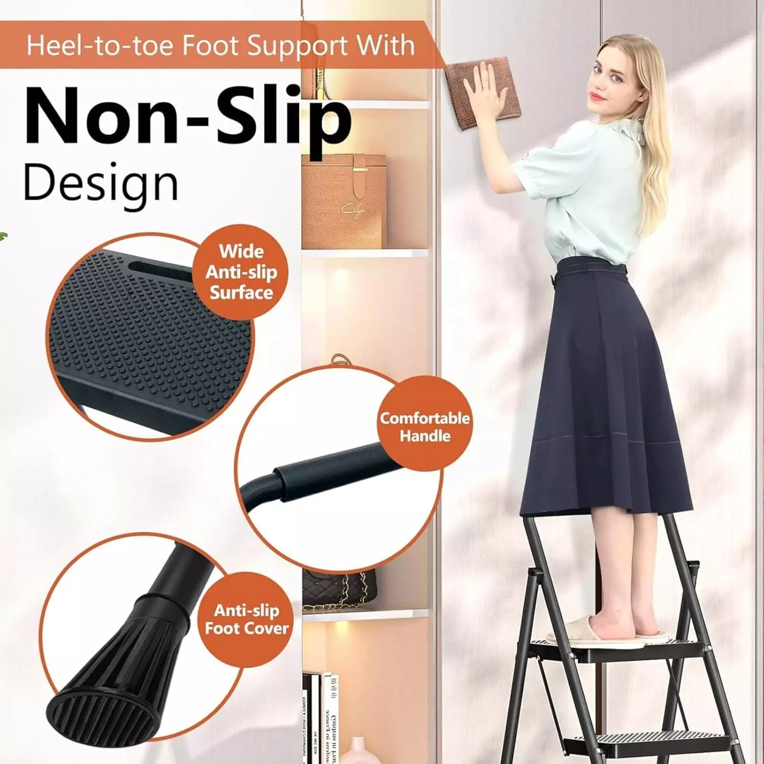jawsons-2-steps-folding-stool-ladder-with-anti-slip-wide-pedals-handgrip-150-kg-approx-load-capacity-and-steel-body-black