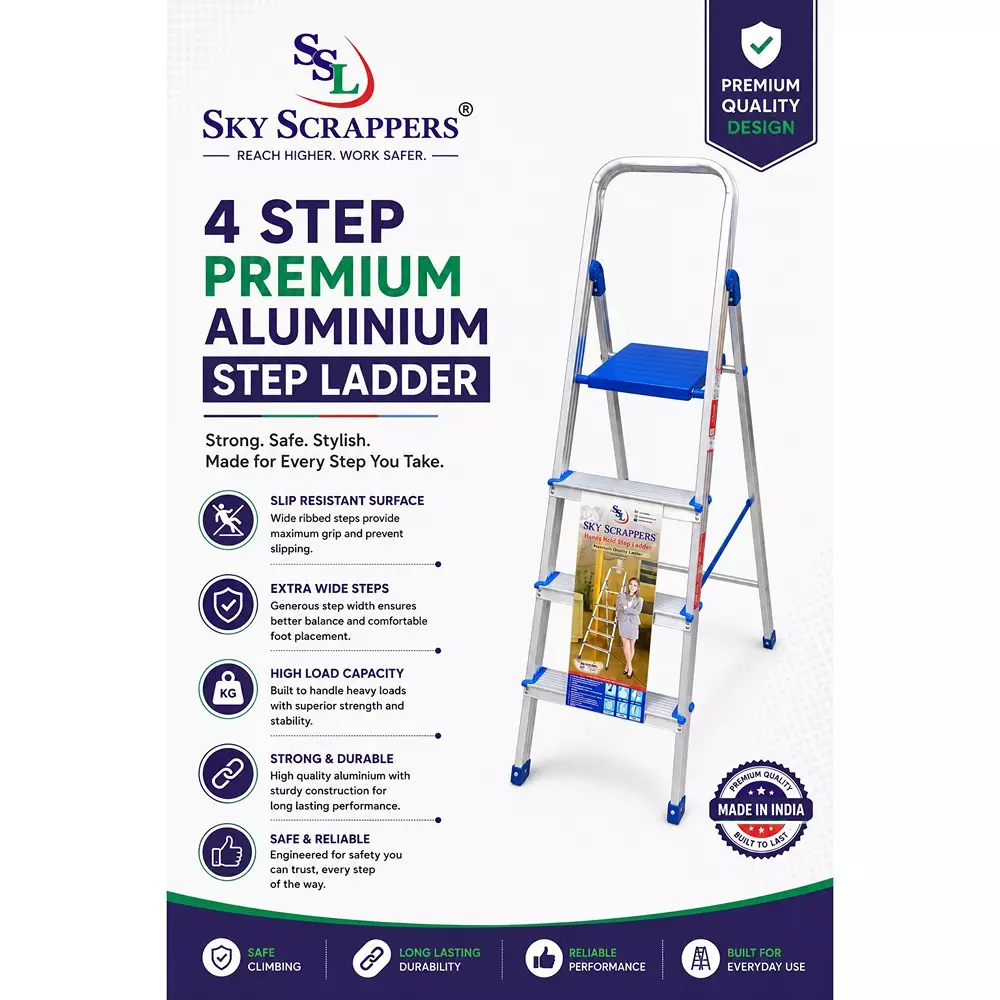 sky-scrappers-foldable-step-ladder-aluminium-silver-4-step-56-inch-14224-mm-length
