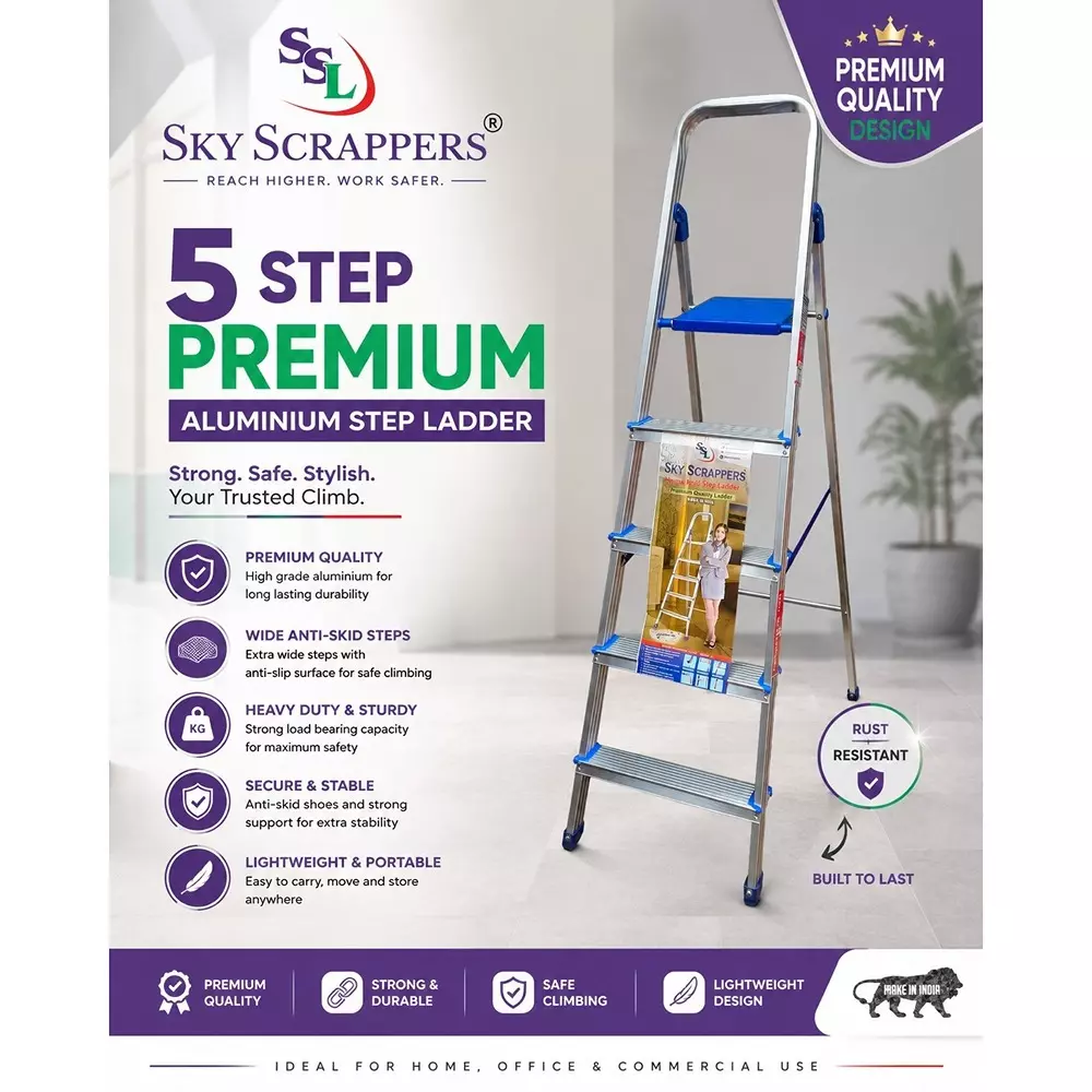 sky-scrappers-foldable-step-ladder-aluminium-silver-5-step-68-inch-17272-mm-length