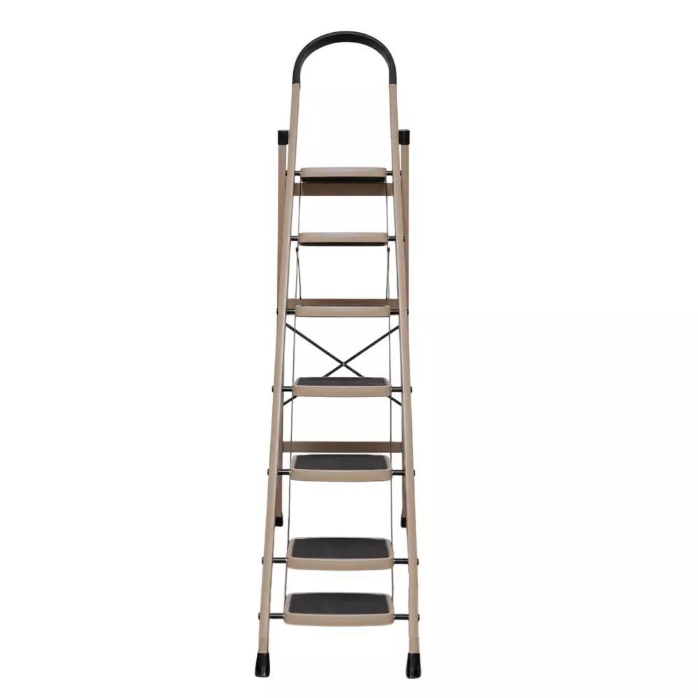 Harrison 7 Step Folding Ladder Mild Steel 7 Layer Rust Protection Powder Coating 150 Kg Load Capacity, Panther 7