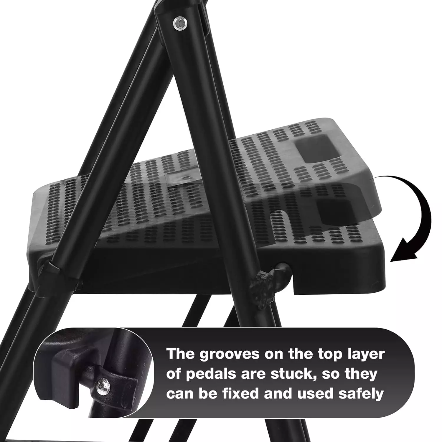 jawsons-5-steps-folding-stool-ladder-with-anti-slip-wide-pedals-handgrip-and-steel-body-black