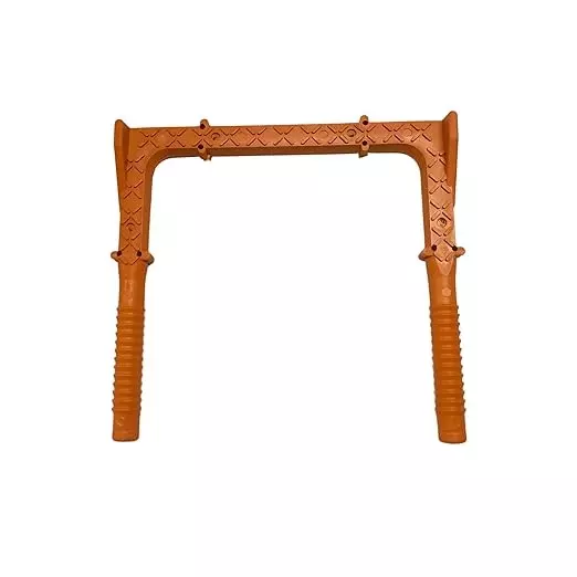 Waltzer India PVC Foot Step Orange Color MS Rod Size 12 mm for Under Construction Sites, W-F/S-12MM/RND/BIG/ORNG-10 (Pack of 10)