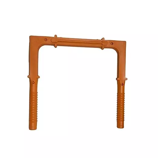 Waltzer India PVC Foot Step Orange Color MS Rod Size 12 mm for Under Construction Sites, W-F/S-12MM/RND/BIG/ORNG-10 (Pack of 10)