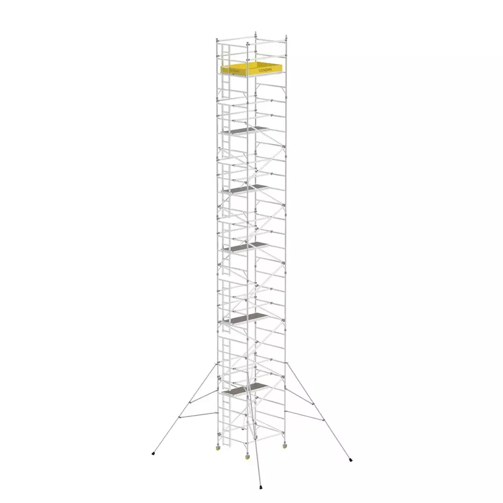 YOUNGMAN Access Scaffold Towers XO Series Double Width, Lightweight Heavy Duty Aluminium Body and 18.2 m Platform Height