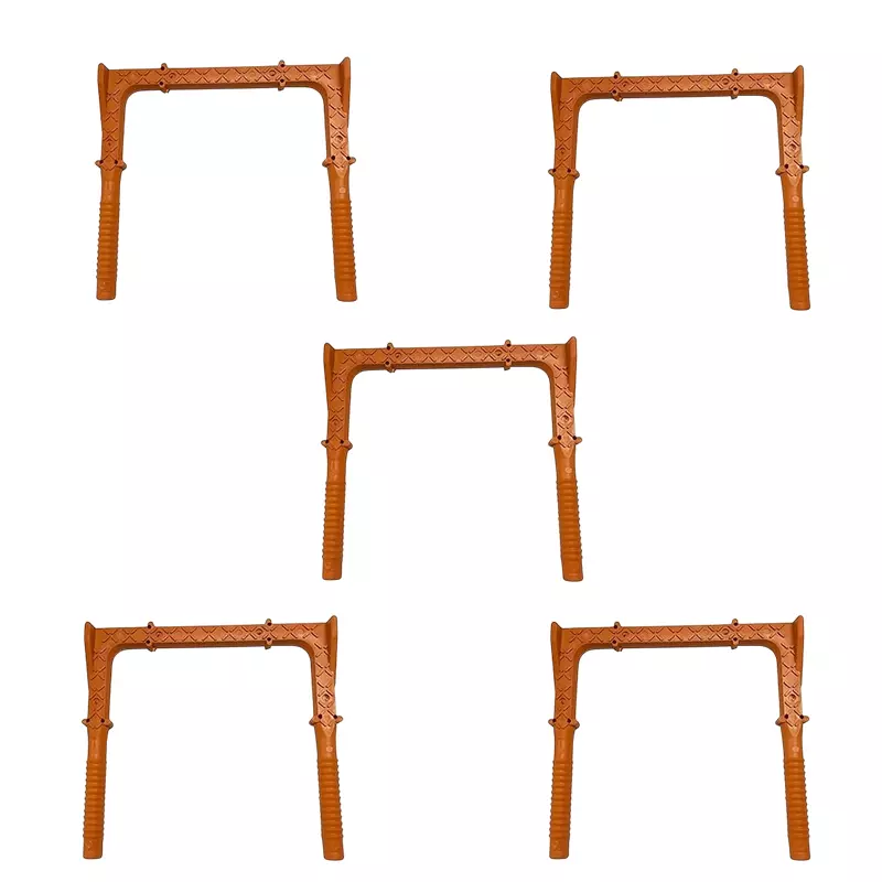 Waltzer India PVC Foot Step Orange Color MS Rod Size 12 mm for Under Construction Sites, W-F/S-12MM/RND/BIG/ORNG-5 (Pack of 5)