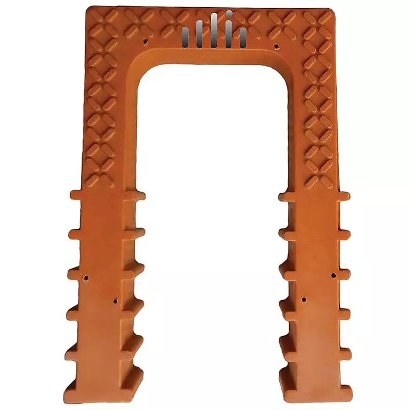 Waltzer India PVC Foot Step Orange Color Size 16 mm for Under Construction Sites, WI-A-PVC-FOOTSTEP-16MM-01 (Pack of 5)