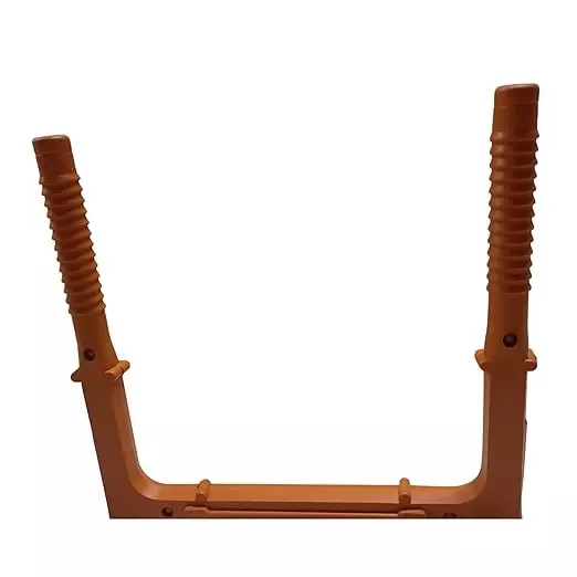 Waltzer India PVC Foot Step Orange Color MS Rod Size 12 mm for Under Construction Sites, W-F/S-12MM/RND/BIG/ORNG-3 (Pack of 3)