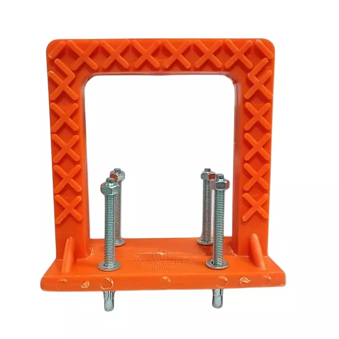 Waltzer India PVC Rungs Orange Color MS Rod Size 10 mm for Under Construction Sites, WI-WLTZR-ANCHR/FS-1