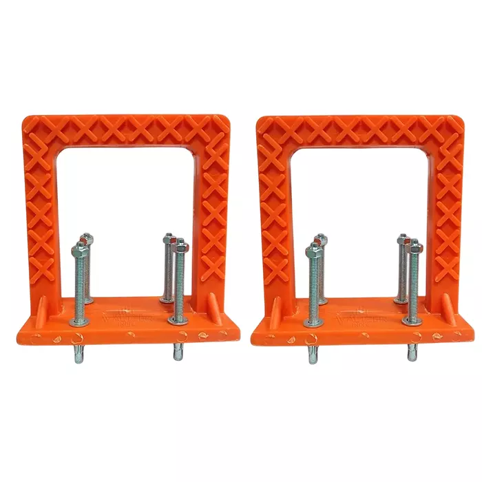 Waltzer India PVC Rungs Orange Color MS Rod Size 10 mm for Under Construction Sites, WI-WLTZR-ANCHR/FS-2 (Pack of 2)
