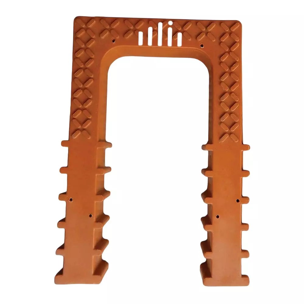 EFFICACY U Shape Orange ABS Foot Step Rungs 120-140 Kg Load Capacity with 16 mm MS Rod for UG Sump Tanks & Swimming Pools Use (Pack of 3 Pcs)
