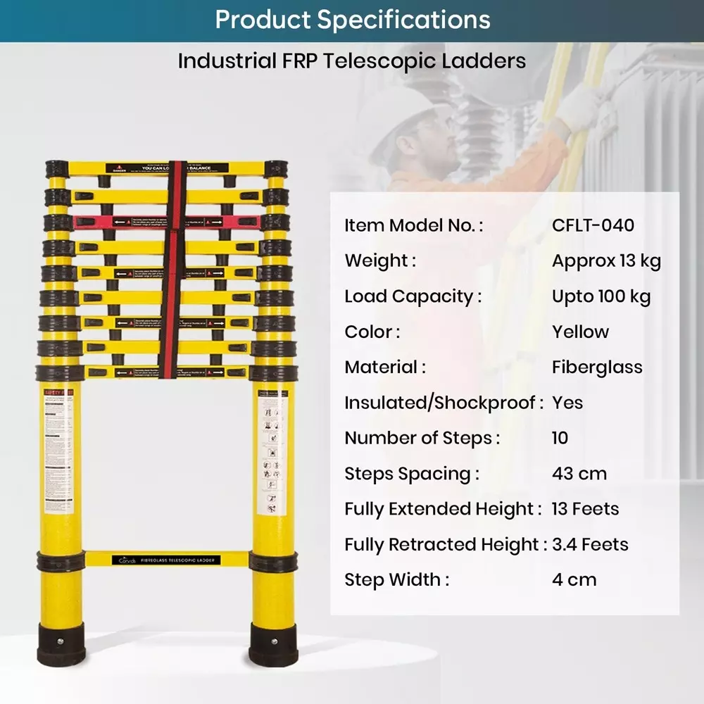 corvids-portable-compact-heavy-duty-frp-telescopic-ladder-4-m-13-ft-shockproof-non-conductive-with-10-steps-cflt-040