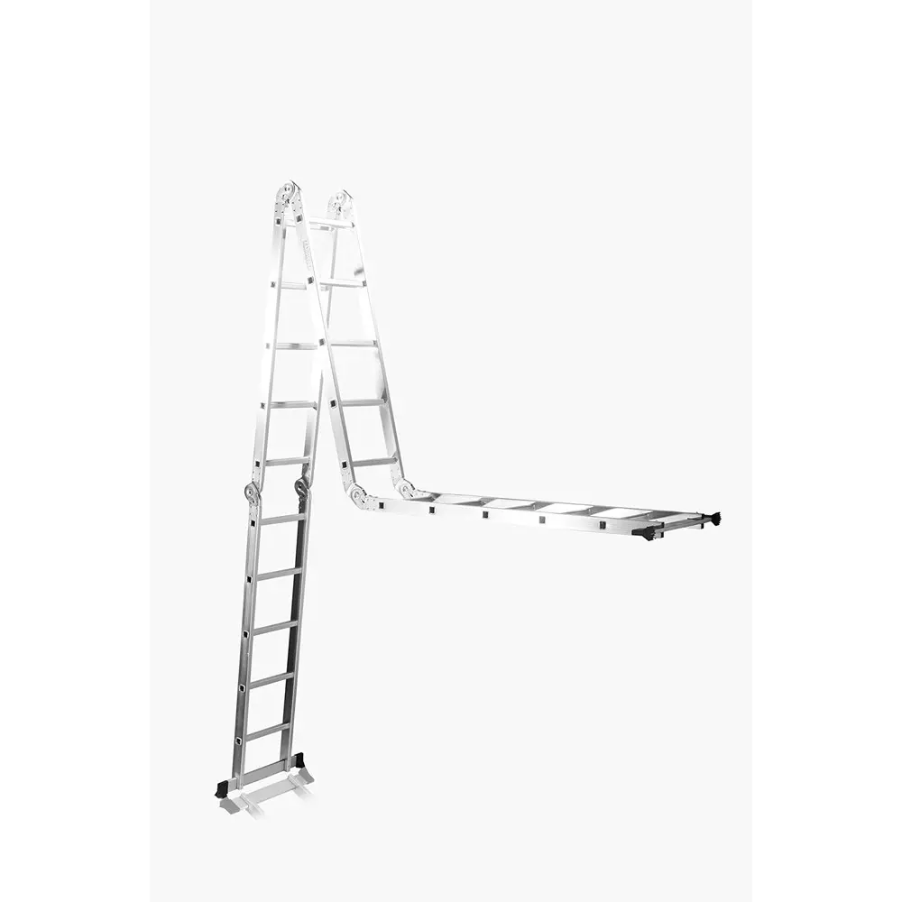 aardwolf-quickfit-20-step-4x5-foldable-heavy-duty-extension-ladder-aluminium-silver-150-kg-load-capacity-19-ft-58-m-height-extended-for-commercial-industrial-use-aqt-404