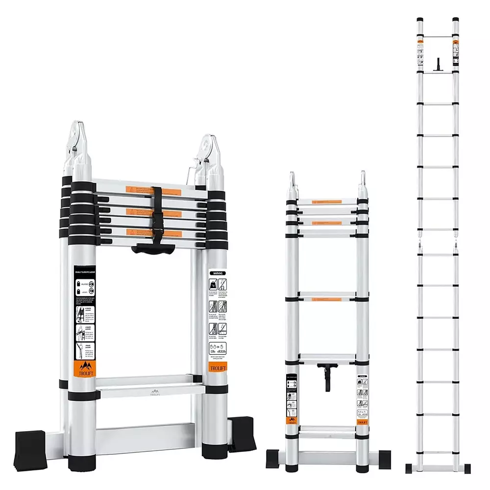 trolift-2-in-1-double-aluminium-telescopic-ladder-with-stabilizers-77-step-a-type-en131-certified-talt-d44