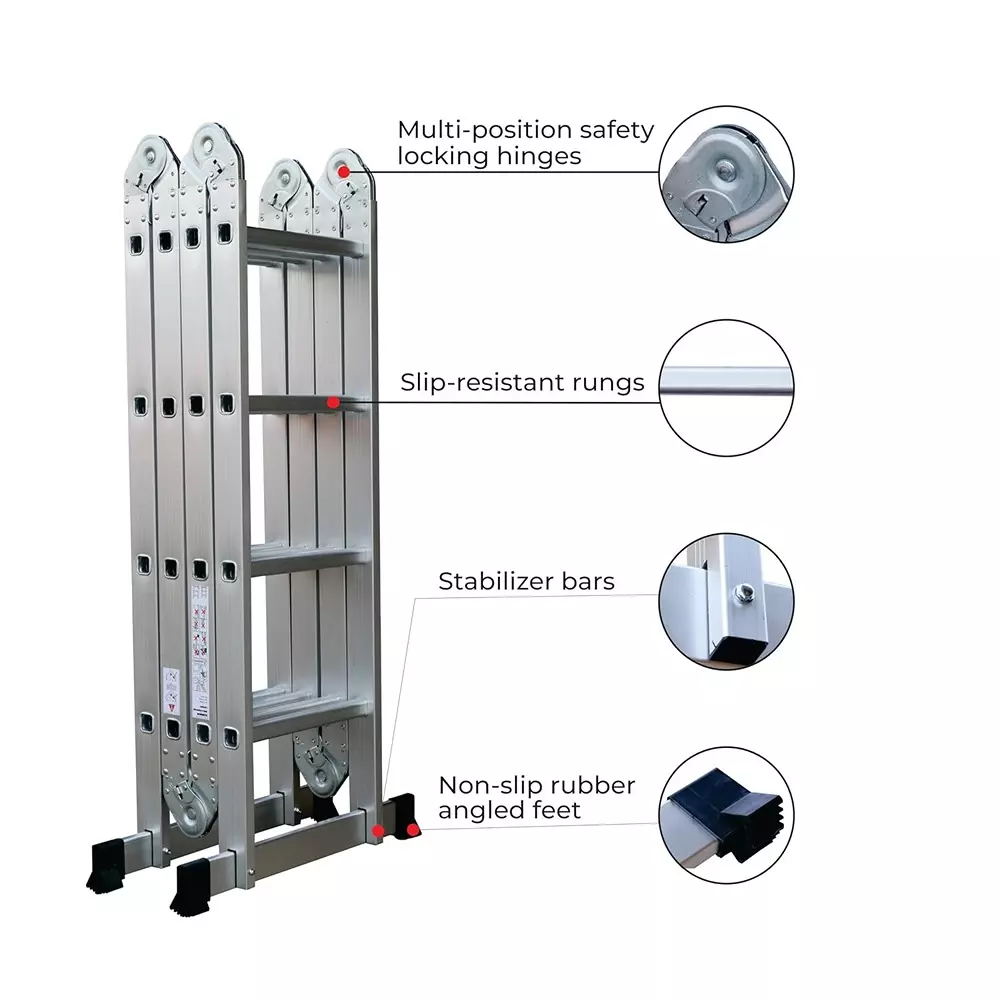 aardwolf-quickfit-16-step-4x4-foldable-heavy-duty-extension-ladder-aluminium-silver-150-kg-load-capacity-155-ft-472-m-height-extended-for-commercial-industrial-use-aqt-403
