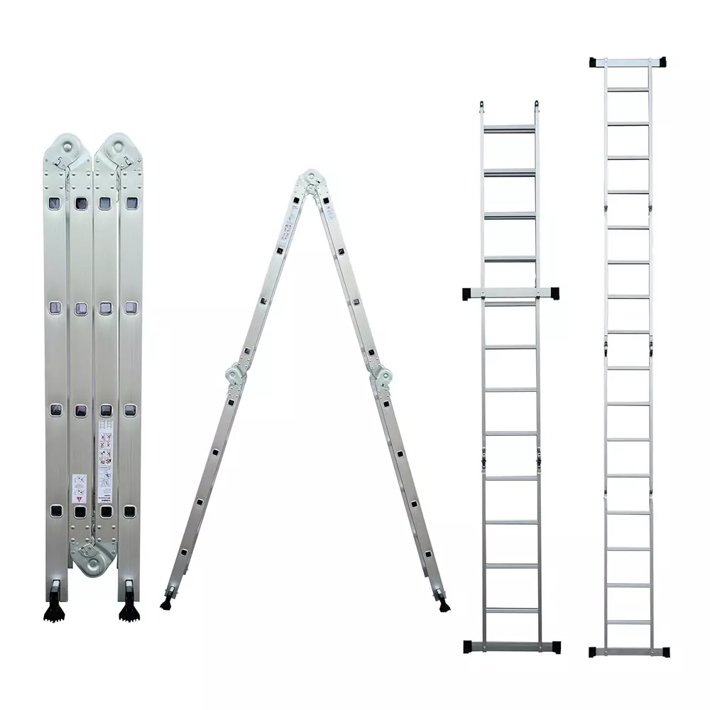 aardwolf-quickfit-16-step-4x4-foldable-heavy-duty-extension-ladder-aluminium-silver-150-kg-load-capacity-155-ft-472-m-height-extended-for-commercial-industrial-use-aqt-403