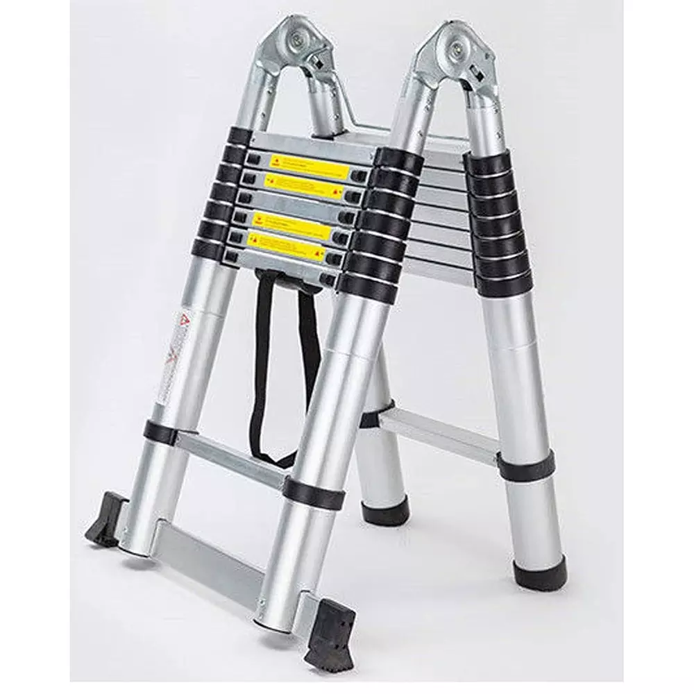 aardwolf-quickfit-16-step-88-foldable-double-telescopic-extension-ladder-aluminium-silver-150-kg-load-capacity-108108-ft-3333-m-height-extended-for-commercial-industrial-use-aqt-2038