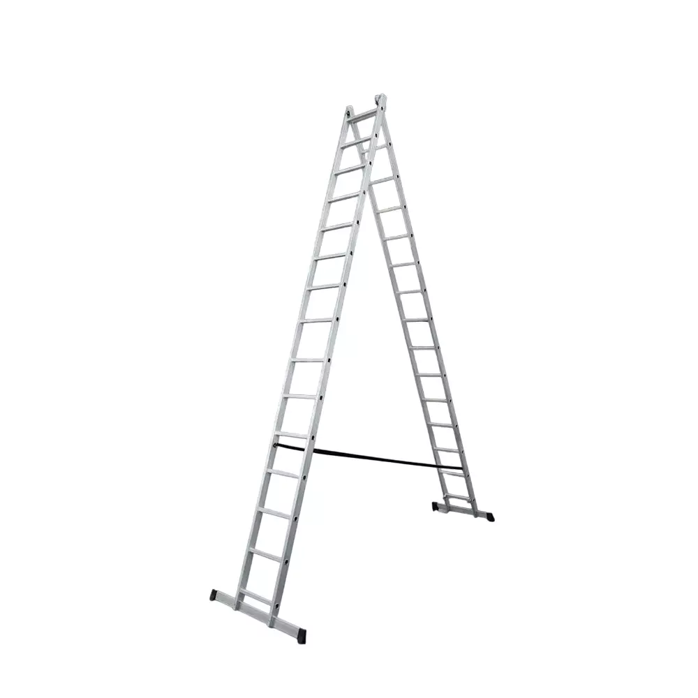 Aardwolf Quickfit 30 Step (2x15) Triple & Single Extension Ladder Aluminium Silver 150 Kg Load Capacity 23 ft (Triple), AQT-215