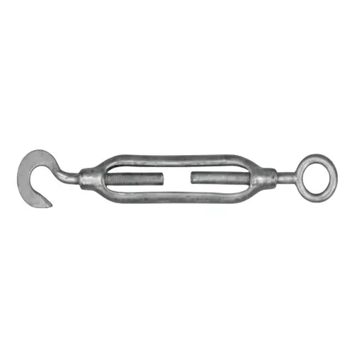 Liftit Eye to Hook Turnbuckle Mild Steel Galvanized 8 mm Diameter 1.5 Ton Load Capacity, TI-L2-35017 (Pack of 12 Pcs)