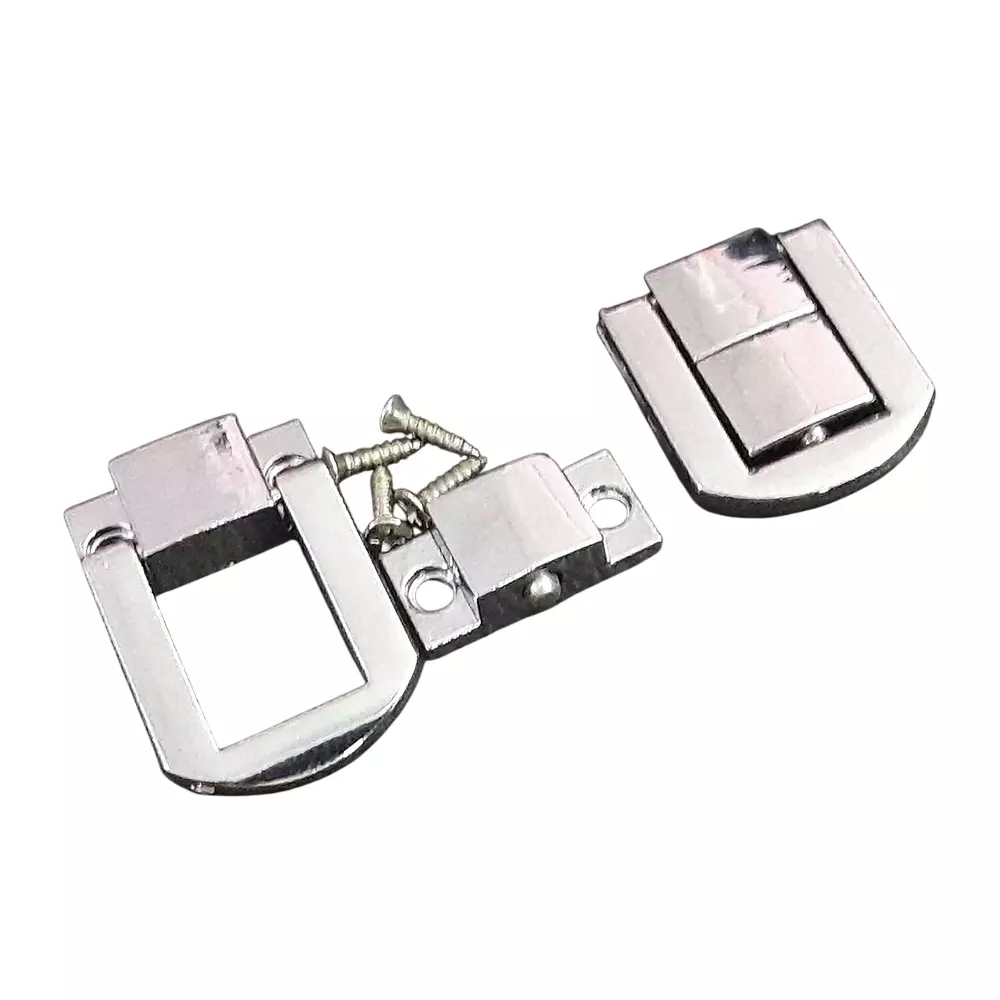 MED BUDDY Small D Lock Clasp Buckle 25x20 mm Silver (Pack of 10 Pcs)