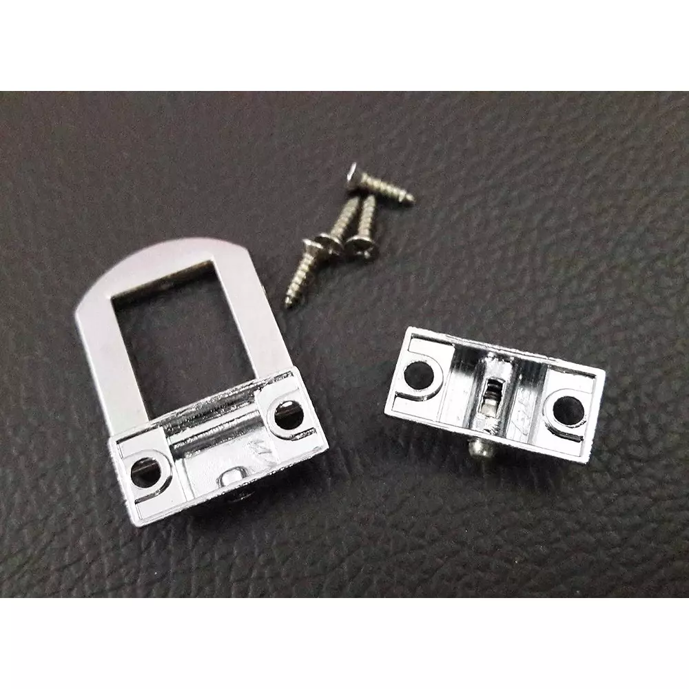 MED BUDDY Small D Lock Clasp Buckle 25x20 mm Silver (Pack of 10 Pcs)
