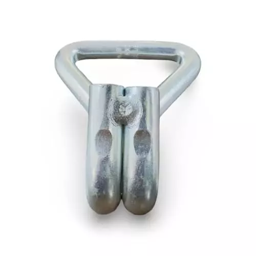 GTCFI Heavy Duty Double J Hook 10000 Kg Capacity Steel For 75 mm (2.7 inch) Polyester Webbing Strap