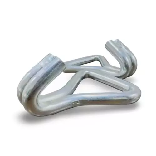 GTCFI Heavy Duty Double J Hook 10000 Kg Capacity Steel For 75 mm (2.7 inch) Polyester Webbing Strap