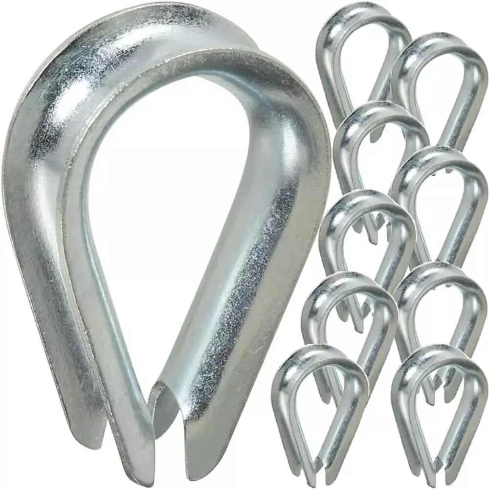 conclood-india-heavy-duty-wire-rope-eye-thimble-hot-dipped-galvanized-steel-body-silver-color-and-size-20-mm-pack-of-5