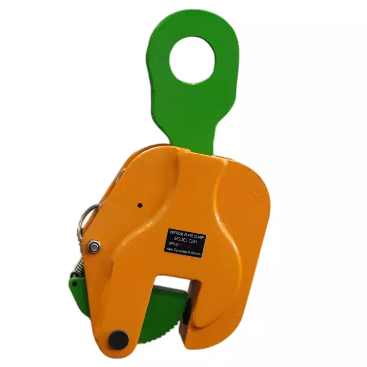 Bajrangi Vertical Plate Lifting Clamp Yellow and Green Load Capacity 3 Ton (Pack of 10)