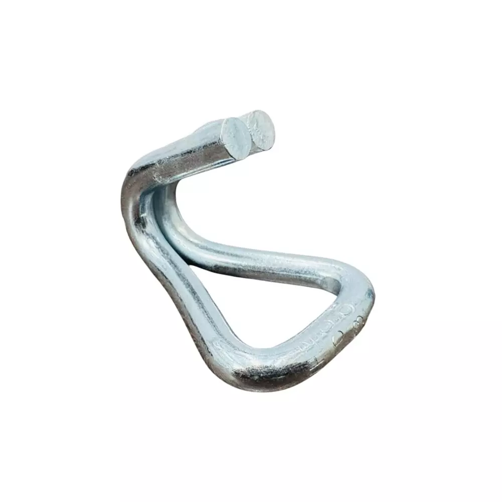 GTCFI Heavy Duty Double J Hook 1500 Kg Capacity Steel For 25mm (0.98 inch) Polyester Webbing Lashing Strap/Belt