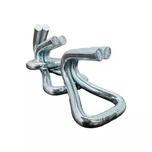 GTCFI Heavy Duty Double J Hook 1500 Kg Capacity Steel For 25mm (0.98 inch) Polyester Webbing Lashing Strap/Belt