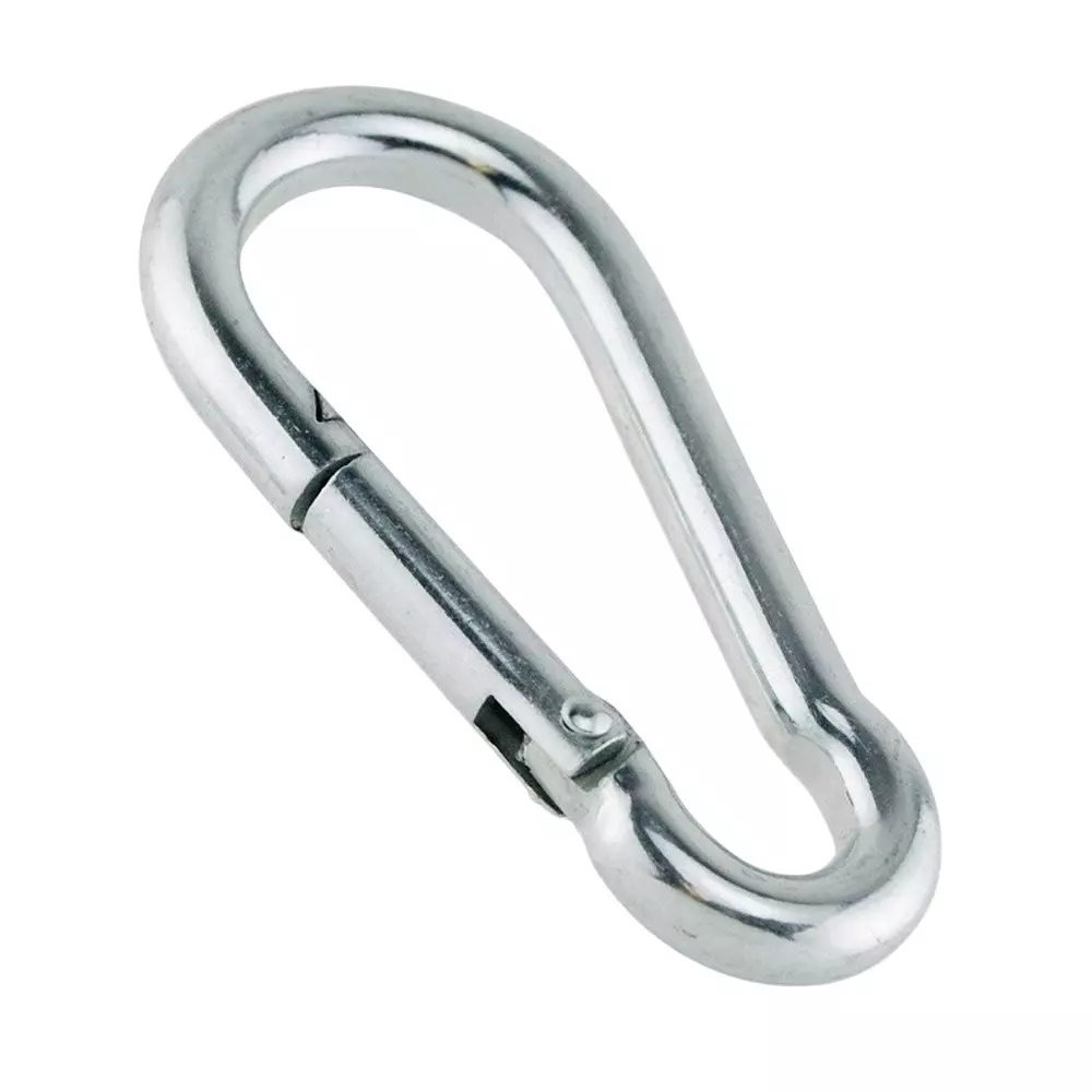 GTCFI Carabiner Hook 295 Kg Load Capacity 80 mm (3.1 inch) Length Rust-Proof Stainless Steel